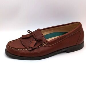 Dexter Comfort Shoes Mens Brown 11 Narrow Leather Loafers Tassel Career 347166